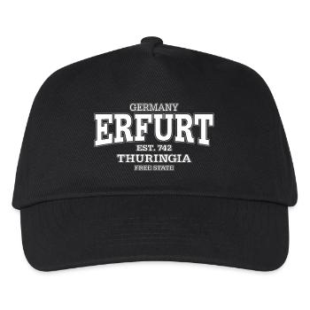 Erfurt Thüringen (blanc) - Casquette de baseball Enfant - noir - Devant