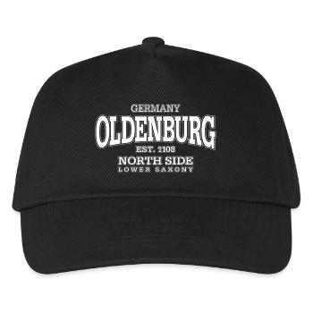 Oldenburg (white) - Kids’ Baseball Cap - black - Front