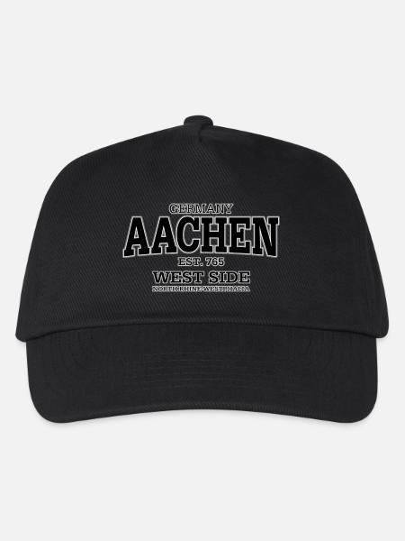 Aachen (black) - Kinder Basecap - Schwarz