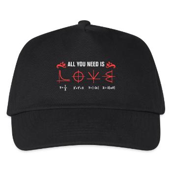 All You Need Is Math Symbole - Kinder Basecap - Schwarz - Vorne