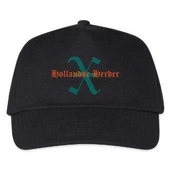 Schriftzug X-Hollandse Herder - Kinder Basecap - Schwarz - Vorne