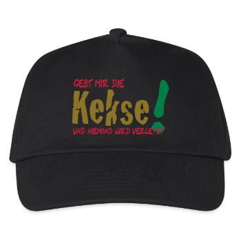 Kekse ... - Kinder Basecap - Schwarz - Vorne
