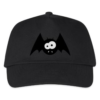 süße Tierchen-Edition: Fledermäusel - Kinder Basecap - Schwarz - Vorne