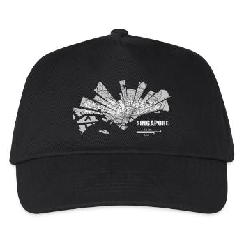 Singapore Map - Kids’ Baseball Cap - black - Front