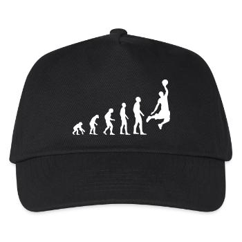 Evolution du basket - Casquette de baseball Enfant - noir - Devant
