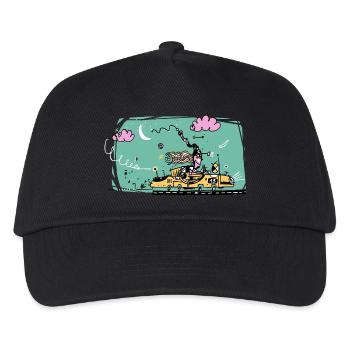 Schnelle Frau - Kinder Basecap - Schwarz - Vorne