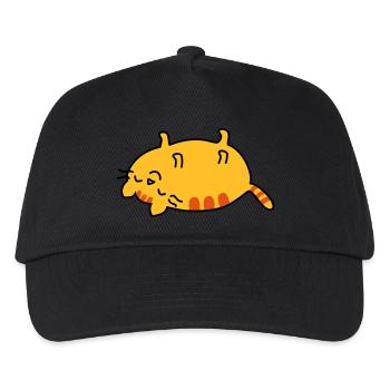 lazy cat - Kids’ Baseball Cap - black - Front