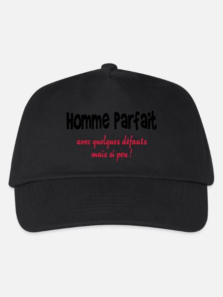 Homme parfait - Casquette de baseball Enfant - noir