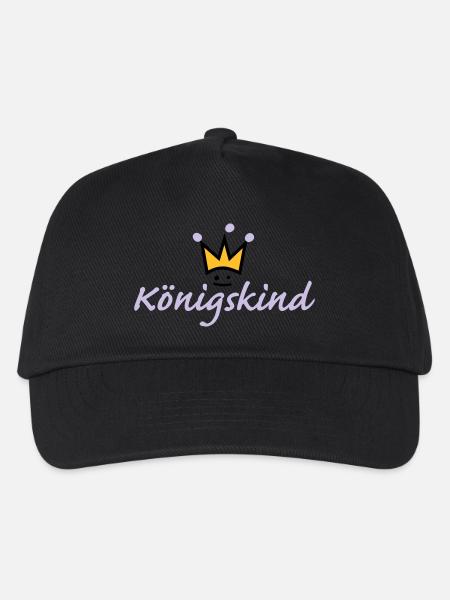 Königskind (b) - Kinder Basecap - Schwarz