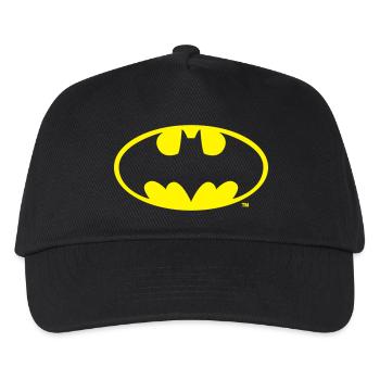 Batman Logo en look or-métallique - Casquette de baseball Enfant - noir - Devant