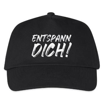 Entspann Dich! - Kinder Basecap - Schwarz - Vorne