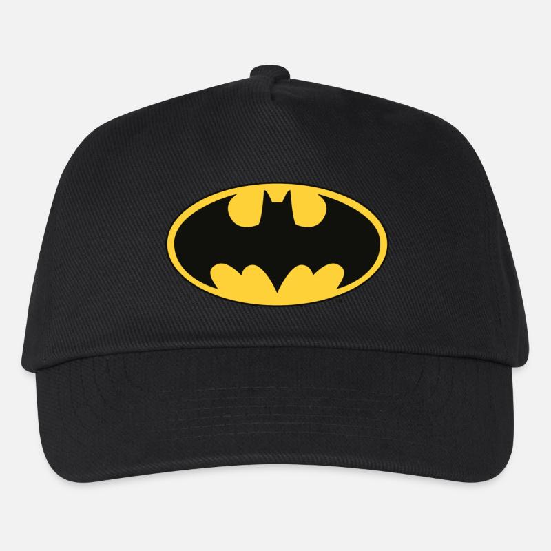 Batman Logo Cap - Kinder Basecap - Schwarz