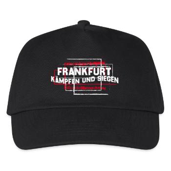 Frankfurt - kämpfen uns siegen - Kinder Basecap - Schwarz - Vorne