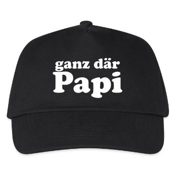 ganz dr Papi - Kinder Basecap - Schwarz - Vorne