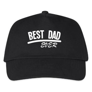 BEST DAD EVER - Kids’ Baseball Cap - black - Front