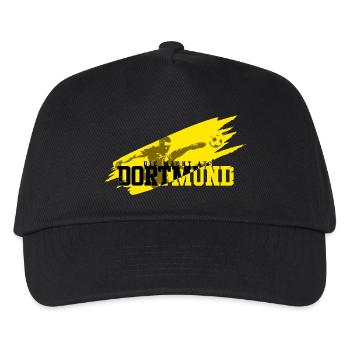 Fussball Dortmund - Kinder Basecap - Schwarz - Vorne
