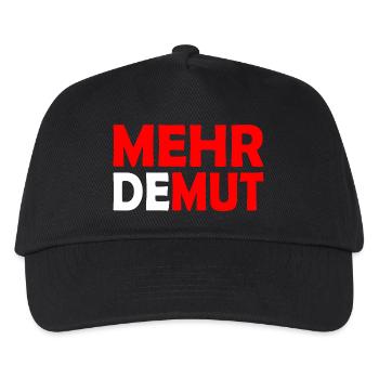 Demut - Kinder Basecap - Schwarz - Vorne