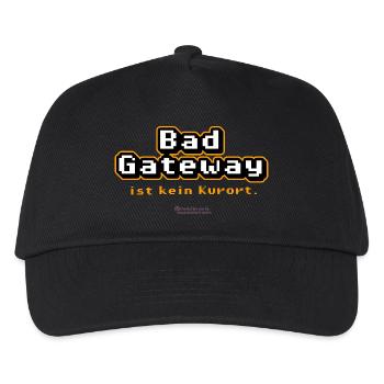 Admin Spruch Bad Gateway - Kinder Basecap - Schwarz - Vorne