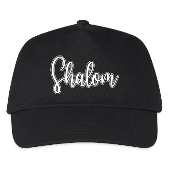 Shalom Peace & Harmony Cadeaux de fête juive - Casquette de baseball Enfant - noir - Devant