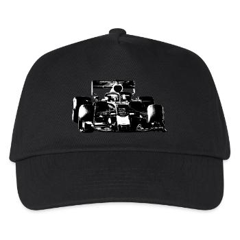 Race car - Kids’ Baseball Cap - black - Front