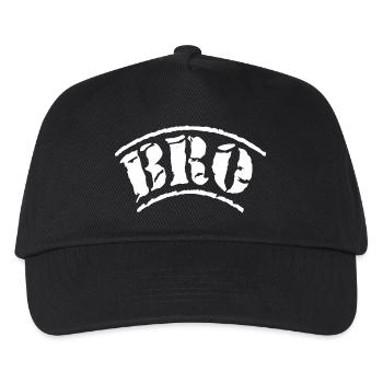 bro sis brother sister family love big little best - Kinder Basecap - Schwarz - Vorne
