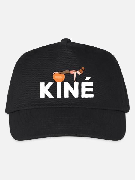 Kiné Cadeau pour Masseur Kinésithérapeute - Casquette de baseball Enfant - noir