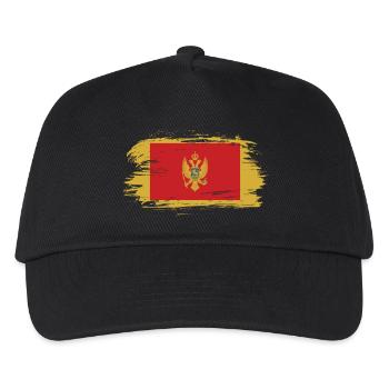 Montenegro vintage flag - Kids’ Baseball Cap - black - Front