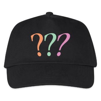 Point d’interrogation - Casquette de baseball Enfant - noir - Devant