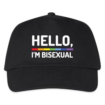 Hallo, ich bin bisexuell - Kinder Basecap - Schwarz - Vorne