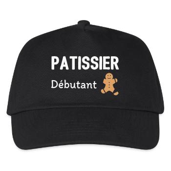 Pâtissier débutant - Casquette de baseball Enfant - noir - Devant