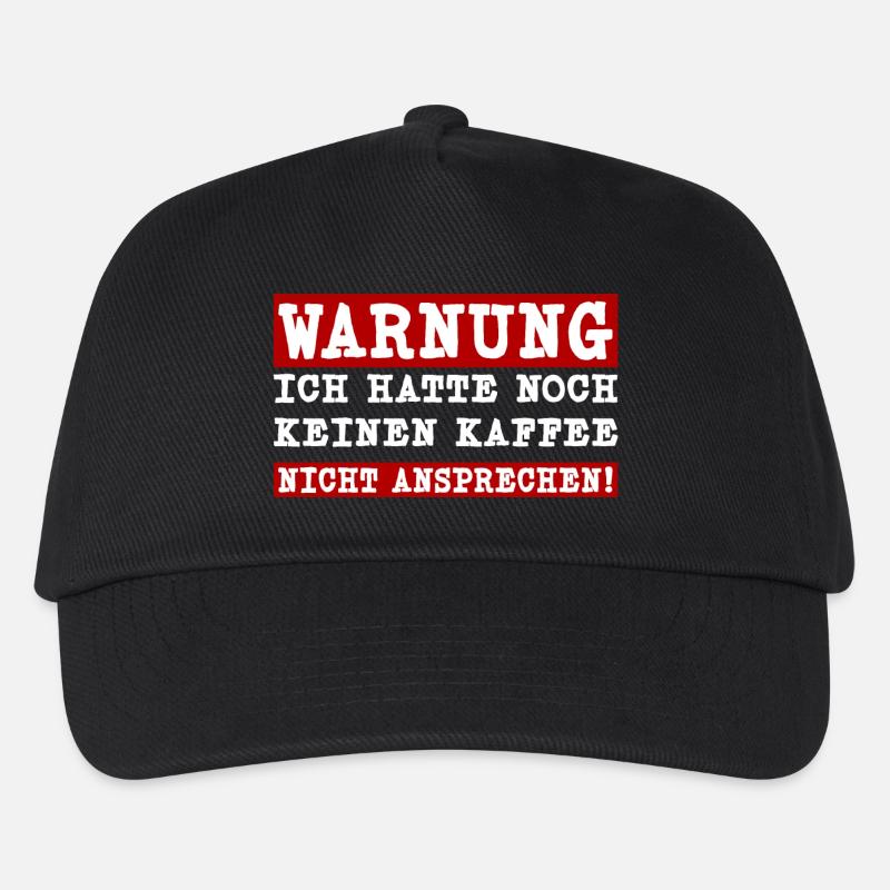 Ich hatte noch keinen Kaffee - Nicht ansprechen - Kinder Basecap - Schwarz