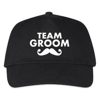 Team groom - Kids’ Baseball Cap - black - Front