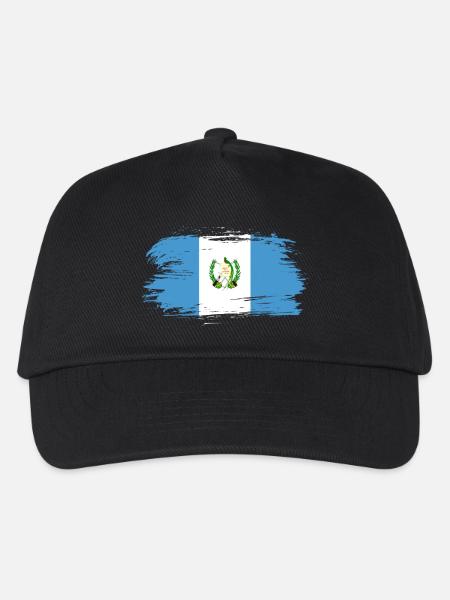 Guatemala Flagge - Kinder Basecap - Schwarz