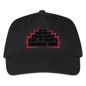 Workout Fitness Motivation Quote - Kids’ Baseball Cap - black - Front