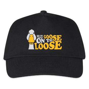 goose on the loose - Kids’ Baseball Cap - black - Front