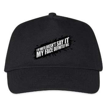 Mon visage le fera certainement - Casquette de baseball Enfant - noir - Devant