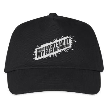 Mon visage le fera certainement - Casquette de baseball Enfant - noir - Devant