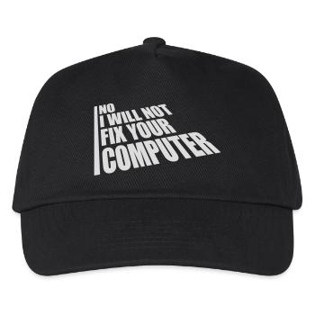 Ne pas réparer votre ordinateur - Casquette de baseball Enfant - noir - Devant