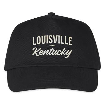 Louisville Kentucky Vintage Schriftzug - Kinder Basecap - Schwarz - Vorne