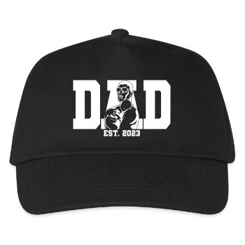 Dad Est. 2023, Dad To Be, Pregnancy Announcement - Kids’ Baseball Cap - black - Front
