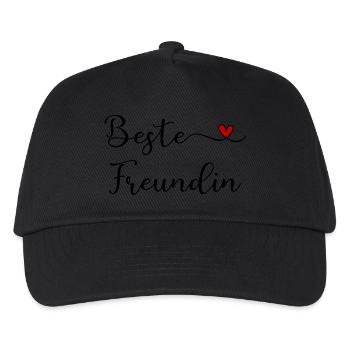 Beste Freundin - Kinder Basecap - Schwarz - Vorne