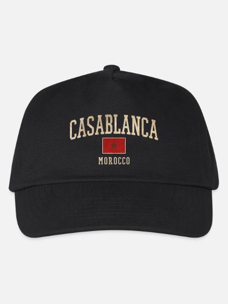 Casablanca Morokko Emblem - Kinder Basecap - Schwarz