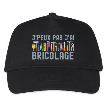 bricolage bricoler - Casquette de baseball Enfant - noir - Devant
