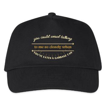 Garbage Can Quip Whisper - Kids’ Baseball Cap - black - Front