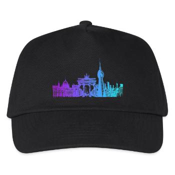 Berlin City Skyline - Kids’ Baseball Cap - black - Front