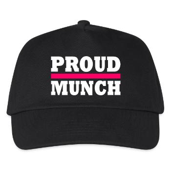 Proud munch - Kids’ Baseball Cap - black - Front