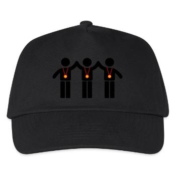 Gewinner Team - Kinder Basecap - Schwarz - Vorne