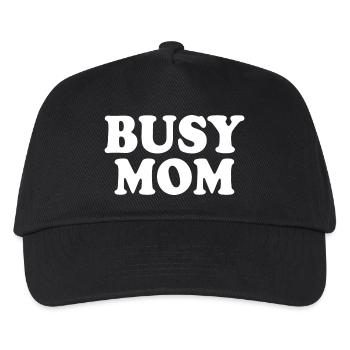 Busy mom - Kids’ Baseball Cap - black - Front