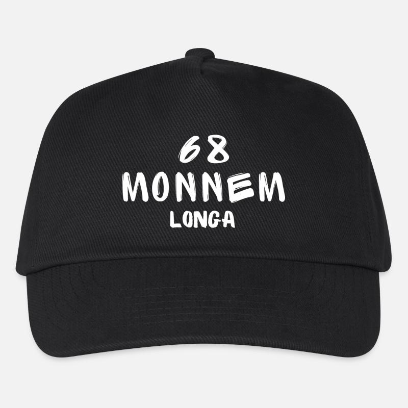 68 Monnem longa - Kinder Basecap - Schwarz