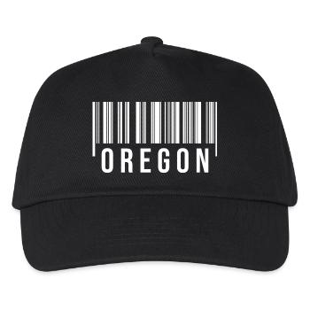 Oregon Strichcode - Kinder Basecap - Schwarz - Vorne